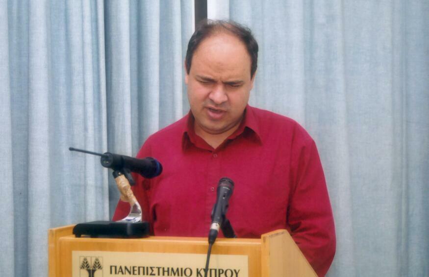 Mr. Hristakis Nikolaidis, General Secretary of the Pancypriot Organization for the Blind, addressing the audience during the 4th ACCELERATE meeting